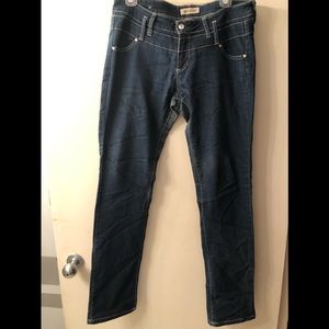 Wax Jeans Size 13 Rhinestone Button Pockets!